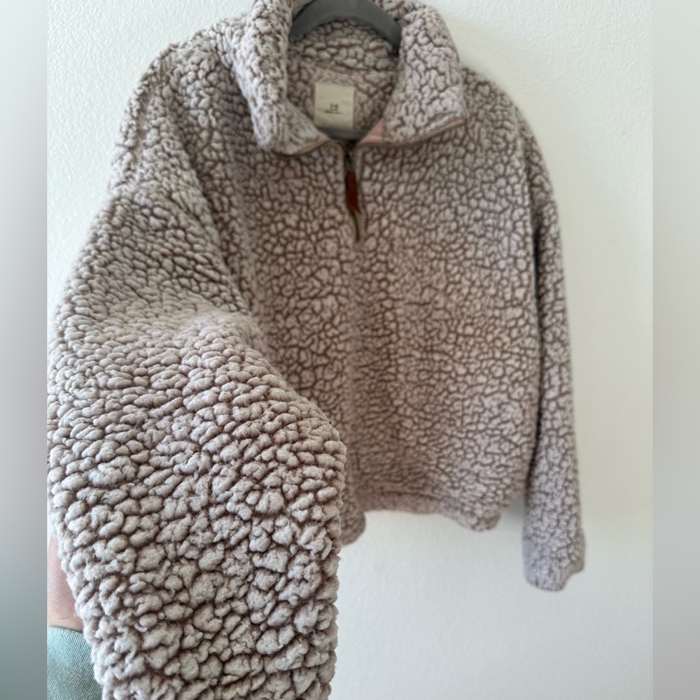 Cropped Sherpa 1/4-Zip Pullover for
Women - Picture 2 of 5